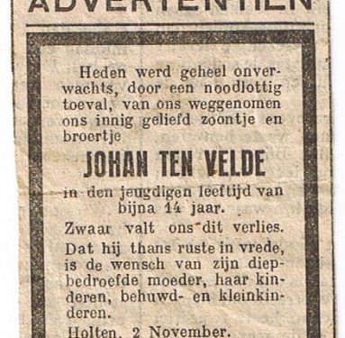 Oude advertentie gevonden 